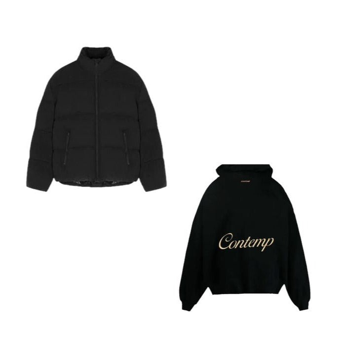 Puffer Jacket + Polera Oversize Contemp