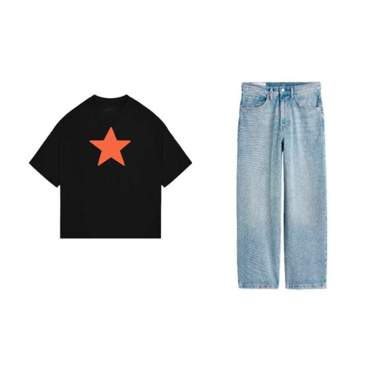 Boxy Star T-Shirt + Baggy CTP Jeans